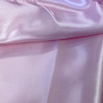 Remnant 180605 1m Polyester Satin - Baby Pink - 150cm Wide approx