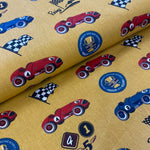 Heavyweight Cotton - Stof - Racing Cars - Sold by Half Metre