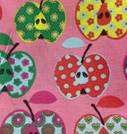 Remnant 060606 3.35m 100% Cotton Coloured Apples - 140cm Wide