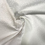 WHITE TONE ON TONE 100% CRAFT COTTON 44"/112cm - Select Design 1,2 or 3 - £6.00m Sold By Half Metre