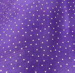 Remnant 130239 1.5m x 114cm Beautiful Basics by Maywood Studio Purple with white spot 100% Craft Cotton