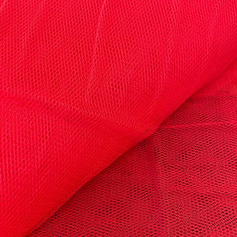 Remnant 250416 1.5m Dress Net Red - 150cm wide