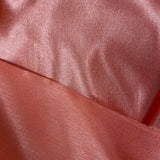 Satin Backed Dupion  - Coral - Sold By Half Metre