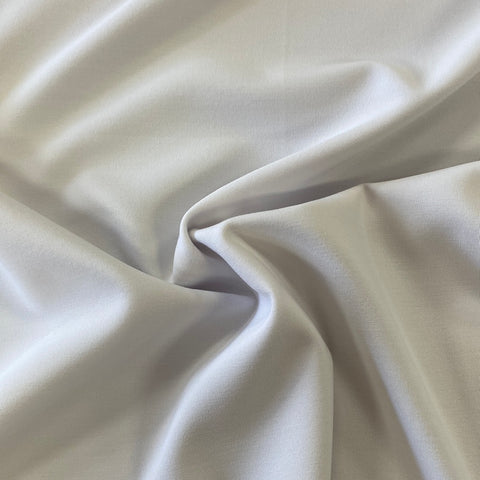 Poly Viscose Spandex - White - £9.50 Per Metre - Sold by Half Metre