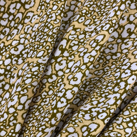 Poly Viscose Crepe - Autumn Animal - Sold By Half Metre