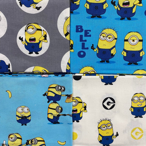 100% Cotton Fat Quarter Pack -  Minions