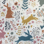 Polycotton Print - Easter Bunny - £3.00 Per Metre - Sold by Half Metre