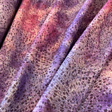 100% Cotton - Batik - Firework - Purple/Pink - £9.00 Per Metre -  Sold by Half Metre