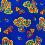 ** Remnant 220805 2.3m x 1.5m 100% Cotton - Royal Hearts