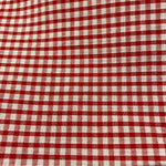 Remnant 130236 2.15m x 112cm  1/8" polycotton gingham - Red