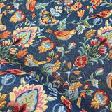 Tapestry - Birds William - Blue - £13.00 Per Metre - Sold by Half Metre