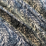 Satin Lining Animal Print - Silver - Pop-Up Shop - £2.50 Per Metre - Sold By The Metre