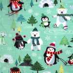 Polar Fleece - Christmas - Festive Trees - £7.50 Per Metre - Sold by the Half Metre