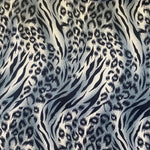 Satin Lining Animal Print - Silver - Pop-Up Shop - £2.50 Per Metre - Sold By The Metre