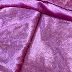 Remnant 310504 0.7m Crushed Velvet Cerise - 150cm Wide