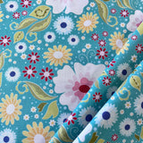 100% Cotton - Craft Cotton - Riley Blake - Cartoon Floral - £9.50 per Metre - Sold by Half Metre