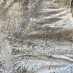 Remnant 80618 1.7m x 1.5m Crushed Velvet Light Silver