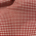 Remnant 130236 2.15m x 112cm  1/8" polycotton gingham - Red