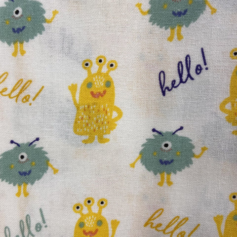 100% Cotton (Craft) - Monsters Hello  - Sold by Half Metre