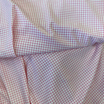 Remnant 061005 2.5m Gingham Lycra  Pink/Wht - 150cm wide