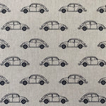 Linen Look Volkswagen - Traditional Cars  - Sold By Half Metre