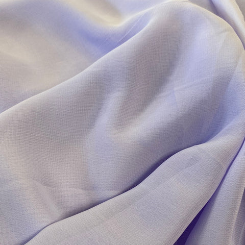Remnant 051012 1.2m Polyester Chiffon - Lilac - 150cm Wide approx