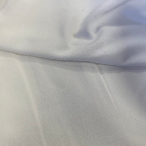 ** Remnant 120201 1.25m cotton Jersey - White  - 150cm wide