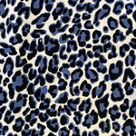 Fine Needlecord - Leopard Spots - Grey/Cream - Sold by Half Metre