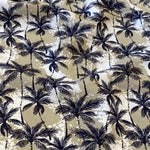 Remnant 040401 0.5m Viscose Palm Trees Beige - 140cm Wide