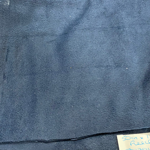 Remnant 70201 50cm Antipil Fleece Navy -150cm wide