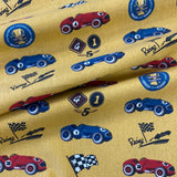 Heavyweight Cotton - Stof - Racing Cars - Sold by Half Metre