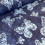 100% Cotton - Batik - Butterfly Blues - £9.00 Per Metre - Sold by Half Metre