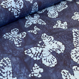 100% Cotton - Batik - Butterfly Blues - £9.00 Per Metre - Sold by Half Metre