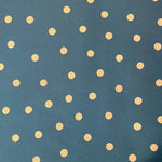 Water Repellent Nylon - Metallic Polka dot  - Pop Up Shop - £2.50 Per Metre - Sold By The Metre