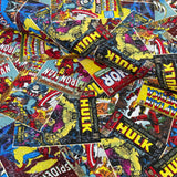 100% Cotton - Marvel Comic Strip - £11.00 Per Metre - Sold By Half Metre