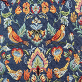 Tapestry - Birds William - Blue - £13.00 Per Metre - Sold by Half Metre