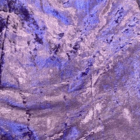 Remnant 290713 1m Crushed Velvet - Mauve  - 150cm Wide approx