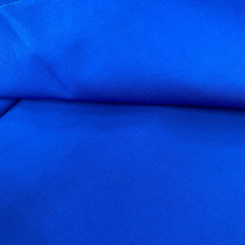 Remnant 200920 0.9m 100% cotton Royal Blue -  112cm Wide