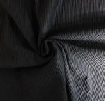 Textured Stripe Jersey - Black - £7.00  Per Metre - Sold By Half Metre