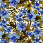 100% Cotton - Hawaiian Leaves - £6.50 Per Metre - Sold by Half Metre