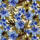 100% Cotton - Hawaiian Leaves - £6.50 Per Metre - Sold by Half Metre