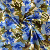 100% Cotton - Hawaiian Leaves - £6.50 Per Metre - Sold by Half Metre