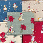 Christmas critters animals Fat Quarters pack 100% cotton Kaye’s textiles Southend Westcliff Essex sewing patchwork crafts projects