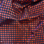 Square Metallic Jersey - Red - Sold By Half Metre