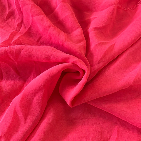 2.6m x 1.5m Coral Chiffon - Remnant 250507