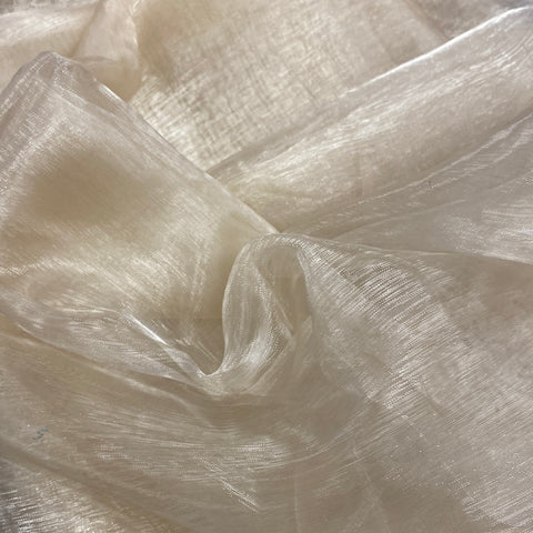 **Remnant 290101 2.4m Organza - Light Gold - 140cm wide approx