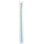 YKK 11" Metal Closed End Zip - Gold Teeth, White Tape