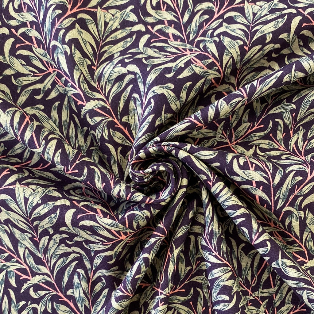 Willow Pattern Textiles 100% Cotton -William Morris Willow Bough - Select Colour - £8.50 Per M ...
