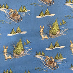 100% Cotton  - Peter Rabbit -  Sledging - Sold by Half Metre