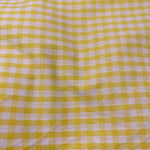 Remnant 130230 2.6m x 112cm  1/4" polycotton gingham -Bright Yellow